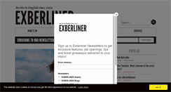 Desktop Screenshot of exberliner.com